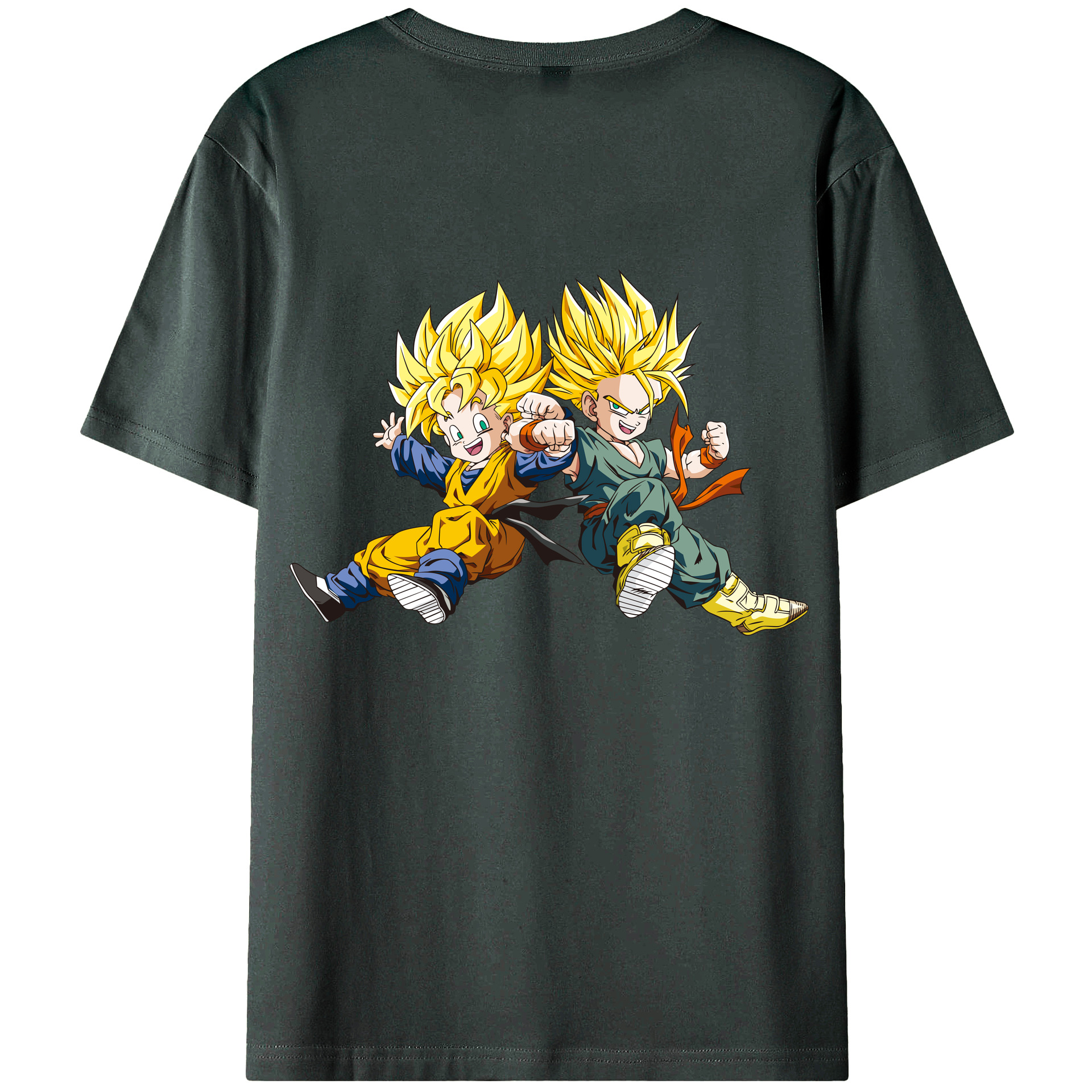 （画像用） ドラゴンボール 孫悟空（そん ごくう）Son Goku カカロット DRAGON BALL Kakarotto 綿100％ メンズ半袖Tシャツ（バックプリント） 通気性
